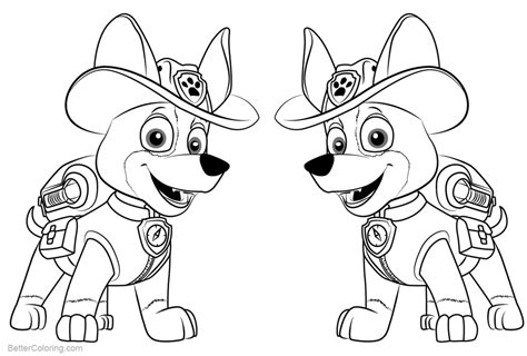PAW Patrol Coloring Pages Tracker - Free Printable Coloring Pages