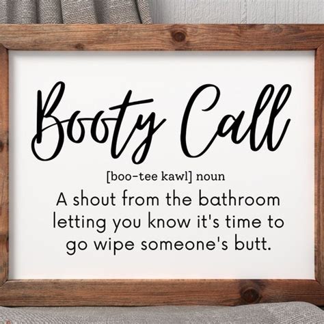 Booty Call Svg Funny Bathroom Sign Svg Files For Cricut Etsy