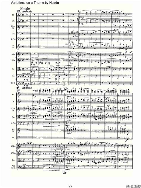 Variations On A Theme By Haydn 海顿主旋律变奏曲（一）