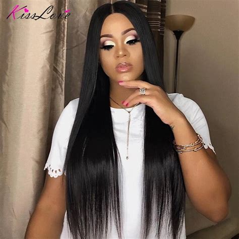 Kiss Love Straight Lace Front Human Hair Wigs Human Hair Wigs For Black
