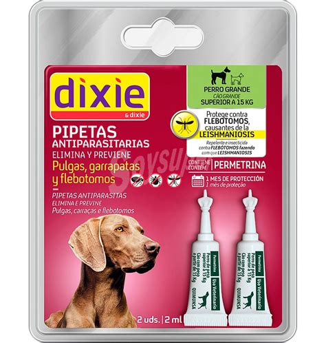 Dixie Pipeta antiparasitaria perro pequeño 2 UN