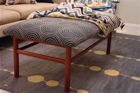 How to transform your ottoman into a cocktail table gardner white blog before after coffee pepper design furniture diy home decor redo 10 makeovers from our readers makeover turn old stylish this west coast mommy comfort storage and class awesome tables convert an build it upholstered fabric. After-Dinner Design: D-I-Y Tutorial: How To Recover An ...