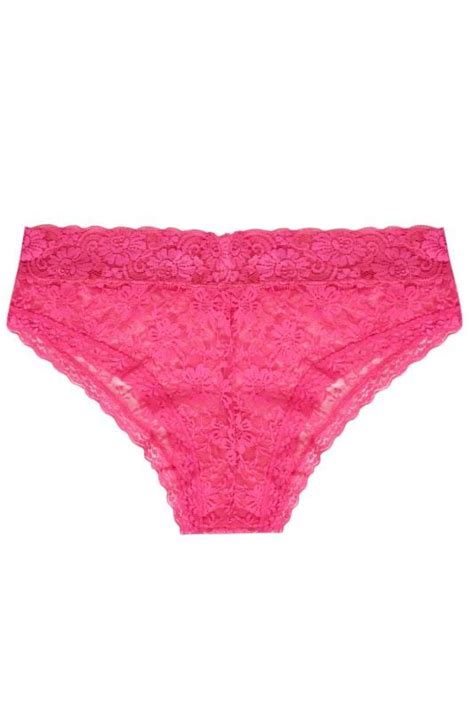 Plus Size Hot Pink Lace Briefs Sizes 16 To 36 Yours Clothing