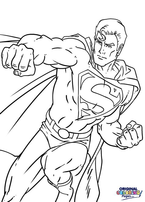 Kids are very fond of superhero coloring sheets. Superman Coloring Page | Coloring Pages - Original ...