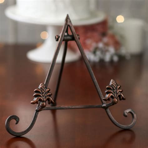 Order stands in your choice of sizes and styles. Black and Copper Rustic Plate Holder - Decorative Plates and Stands - Home Decor