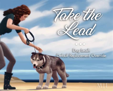 Take The Lead Leash Override Sims Pets Sims 4 Pets Dog Leash Training
