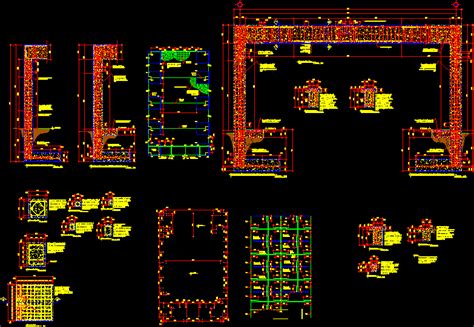 Planos De Columnas Y Vigas En Dwg Autocad Hormig N Armado Detalles The Best Porn Website