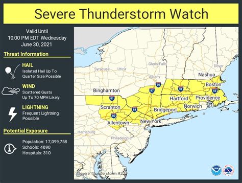 Severe Thunderstorm Warning Issued For Parts Of Massachusetts
