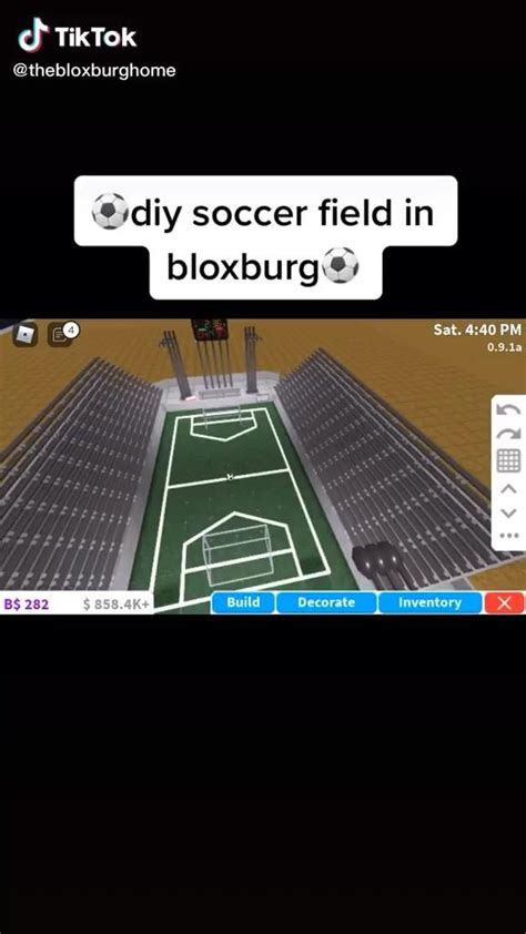 Bloxburg Soccer Field Video City Layout House Plans With Pictures