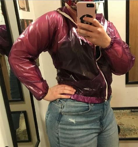 Pin By Streetmacz On Perfect Purple Plastic Pacamacz In 2021 Red Leather Jacket Leather