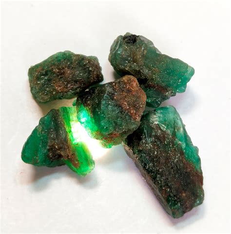 Raw Emerald Stone Genuine Emerald Crystal Natural Emerald Etsy Uk