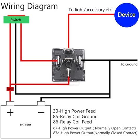 12v 40a Relay Wiring Diagram Make Wiring Happen