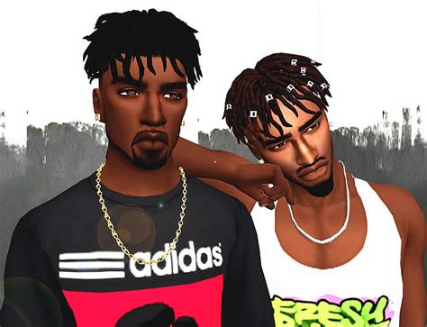 Ebonix Guttasims Dameon Dreads Sims 4 Sims 4 Afro