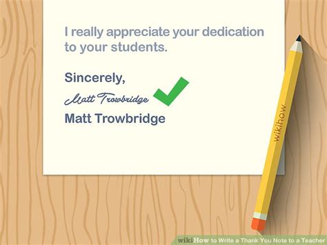 4 Ways To Write A Thank You Note To A Teacher Wikihow
