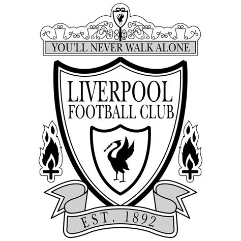 Liverpool Fc Logo Black And White 2 Brands Logos
