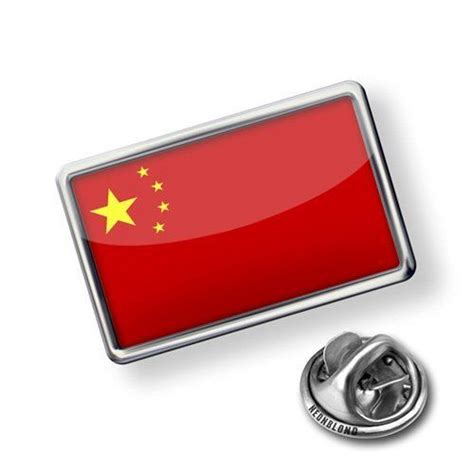 Pin China Flag Lapel Badge Neonblond Neonblond Pins 999