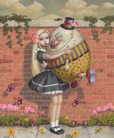 Alice In Wonderland Hugging Humpty Dumpty Art ローブローアート 奇想的なアート アーティスト