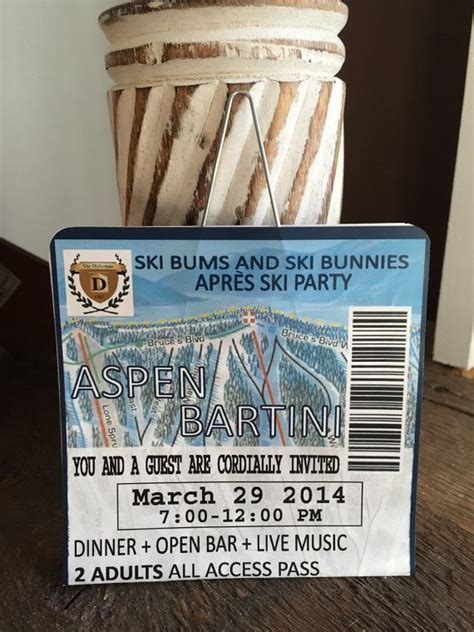 Image Result For Miniskis Party Invites Ski Theme Ski Lift Tickets
