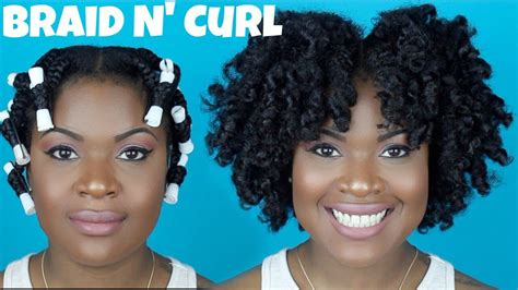 This is also a great transitioning hair style. Braid and Curl On Thick Natural Hair (4a,4b, 4c friendly ...