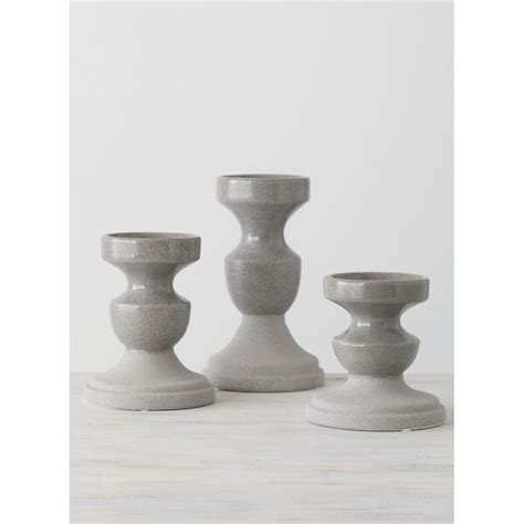 Shop Pillar Candle Holder Set Of 3 Free Shipping Today Overstock