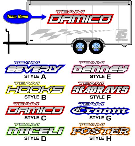 Are you looking for the best race name? TrailerGraphics.net - Awesome Racing Graphics - Race Design 4