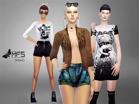 Mfs Spring Collection By Missfortune Sims 4 Female Clothes