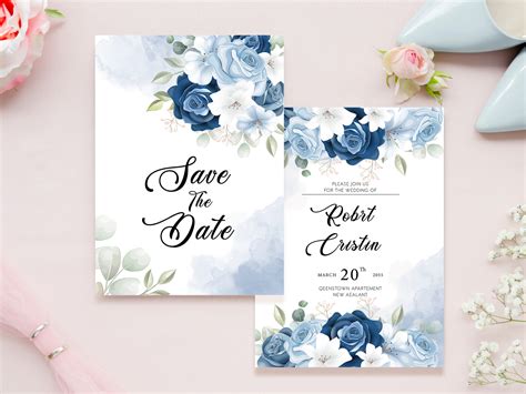 Wedding Invitation Card Floral Design By Ayuhanafaww On Dribbble