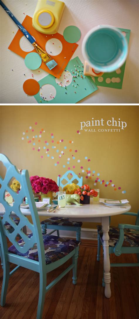 Paint Chip Wall Confetti A Subtle Revelry