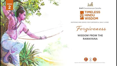 Forgiveness Wisdom From The Ramayana Timeless Hindu Wisdom Youtube