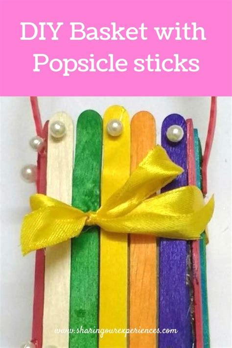 Diy Popsicle Sticks Basket For Easter Handmade T Ideas Sharing