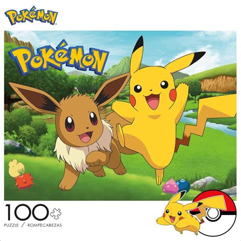 Pokemon Pikachu And Eevee Spring 100 Piece Puzzle