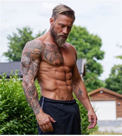 Stian Bjornes Muscular Men Muscle Men Sexy Bearded Men