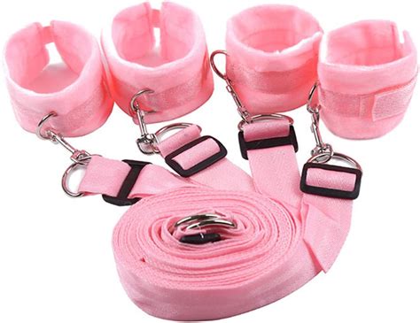 Sweet Day Bdsm Bondage Rope Bed Restraints Tools Handcuffs Ankle Cuffs Toys For