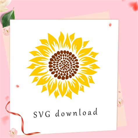 Sunflower Svg Png Summer Clipart Png Svg Png Files For Cricut