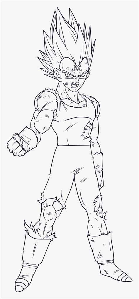 Vegeta By Carapau Coloring Page