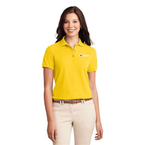 Womens Cotton Polo Shirt Red Cross Store