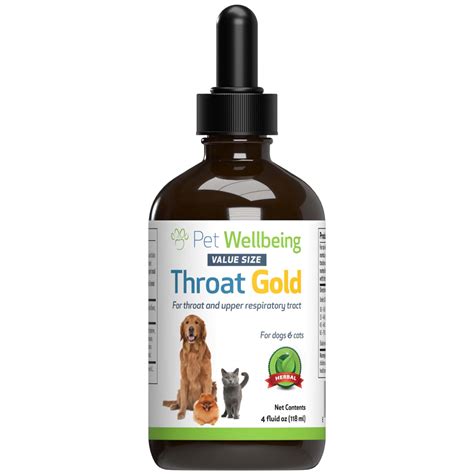 Pet Wellbeing Gold Natural Cough And Throat Soother Supplement For Dogs