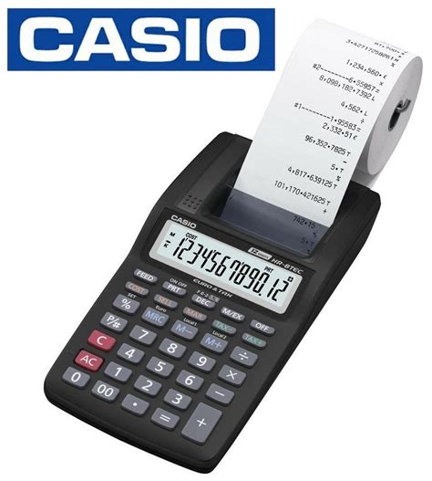 Economiza freteem carrinhos de compras. Calculadora Casio Hr-8tm Impressão Em Bobina 12 Digitos ...