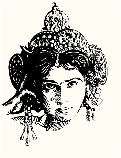 Portrait Of Mata Hari By Edward Kobus Art Drawings Drawings Mata Hari
