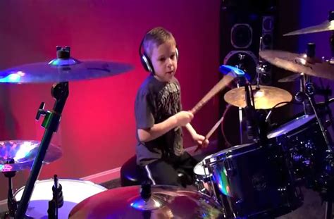 Six Year Old Drummer Kills Hot For Teacher By Van Halen