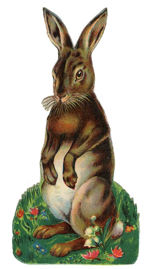 Free Vintage Bunny Printables Featured Below Are Several Splendid