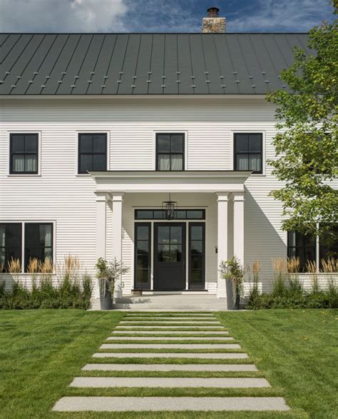 Contemporary Farmhouse Campagne Entrée Burlington Par Roundtree