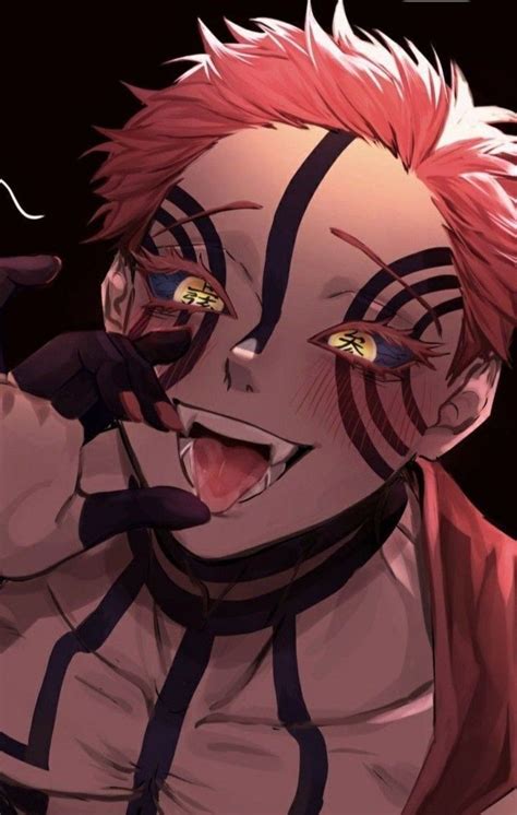 An Anime Character With Pink Hair And Piercings On His Face Holding A