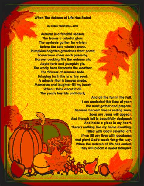 Autumn Poems And Quotes Quotesgram