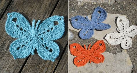 Butterfly Applique Crochet Free Pattern Styles Idea