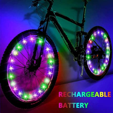 Peroptimist Led Bike Wheel Lights 2pcs Waterproof Bright Bicycle Light
