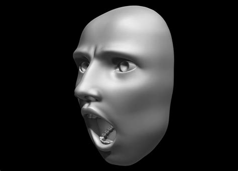 Face Wall Art 3d Model 3d Printable Cgtrader