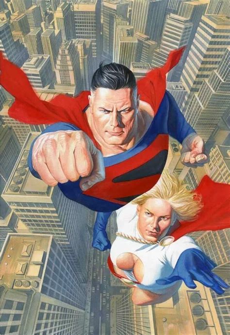 Earth 22 Superman And Power Girl By Alex Ross Alex Ross Comic Books