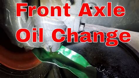 Kubota Grand L Front Axle Oil Change Youtube