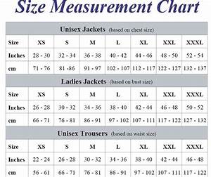 Navy Uniforms Navy Uniforms Size Chart